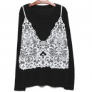 Printed Lace Tee
