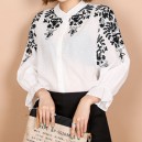 Embroidery Blouse - White