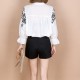 Embroidery Blouse - White