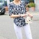 Floral Blouse - Blue