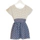 Polka dot denim dress - Dark Blue