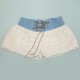 Lace Denim Shorts