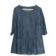 Round Neck Tunic - Blue