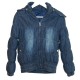 Cotton Pad Denim Jacket - Dark Blue