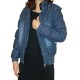 Cotton Pad Denim Jacket - Dark Blue