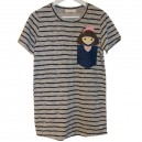 Strip Tee - Grey