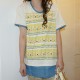 stylish Tee - Cream-colored