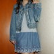 Denim Jacket w/ Fringe - M