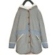 Quilted Denim fleece hooded Jacket - Brown