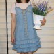 Ruffles Denim Overall skirt