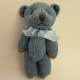 牛仔Bear Bear掛飾 - 淺藍色