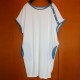 Denim Striped Cotton Tunic - White