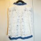 White lace Jacket w/ Denim Border