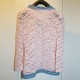 Pink lace Jacket w/ Denim Border