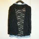 Black lace Jacket w/ Denim Border