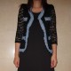 Black lace Jacket w/ Denim Border