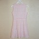 Striped Lace Dress - Pink