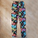 Black Floral Tight Pants / Leggings