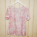 Back Ribbon Floral Blouse