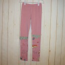 Tight Pants / Leggings w/ Pattern - Pink