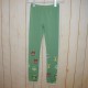 Tight Pants / Leggings w/ Pattern - Green