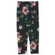 Floral  leggings - Black