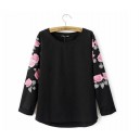 Rose Flowers printed Sleeve Blouse