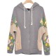 Floral Sleeve Jacket - Grey