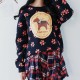 Floral Cotton Fleece Sweater