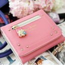 Floral chain Wallet - Cherry Pink