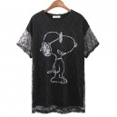 Lace Cartoon Tunic